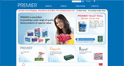 Desktop Screenshot of premiertissues.com